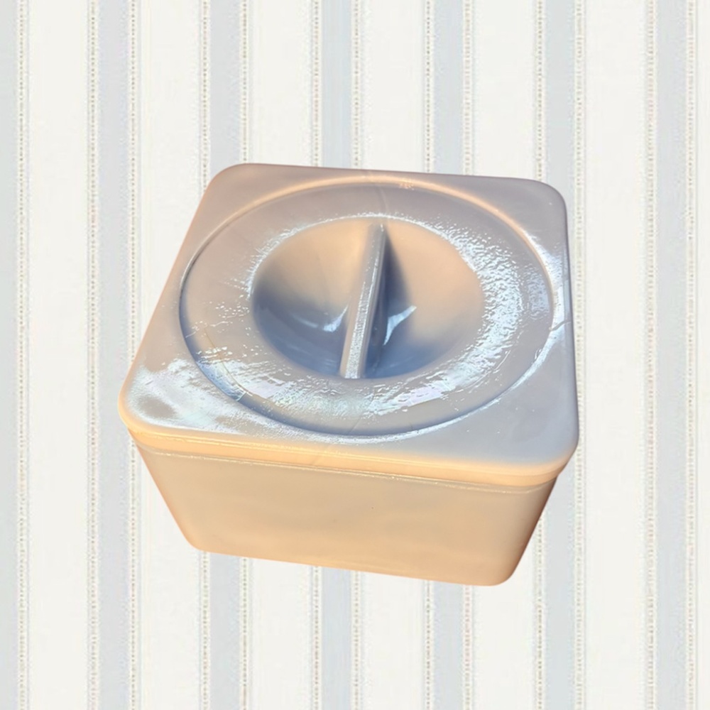 Vintage Jeanette Glass Square Refrigerator Dish